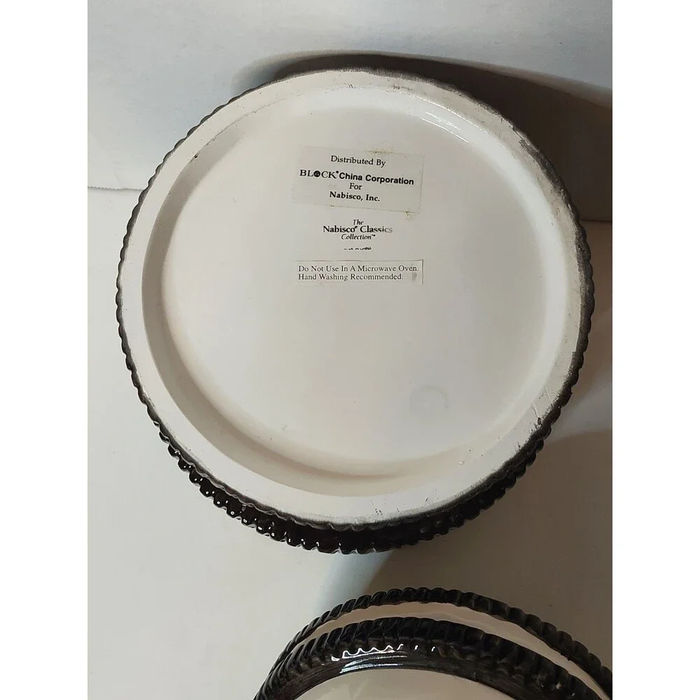 Vtg Nabisco Stacked OREO Cookie Jar Treat Container